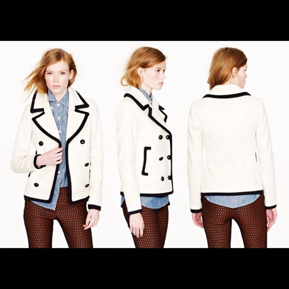 J.Crew wool tipped peacoat
